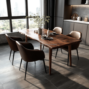 Hotel ristorante tavolo da pranzo in legno Set 8 posti tavolo da pranzo in legno massello - Product Image 3