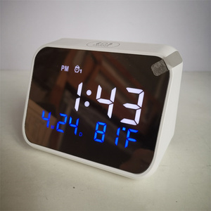 Đồng Hồ Báo Thức Có Đèn LED Hai Màu, Có Thể Sạc Lại Bằng Âm Thanh Thiên Nhiên, Đồng Hồ Báo Thức Gương Vát - Product Image 2