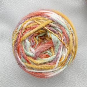 50g Wool Blended <strong>Variegated</strong> <strong>Yarn</strong> 3-colors Big-belly <strong>Yarns</strong> for Knitting - Product Image 5