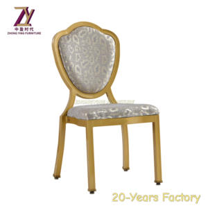 Vente en gros de meubles de style marocain en métal empilable en fer Mobilier d'hôtel pour mariage salle à manger Banquet Chaise de salle - Product Image 2