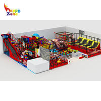 Château gonflable interactif multi-niveaux sur le thème de l'espace, de grande taille, pour enfants, équipement de terrain de jeu intérieur pour centres commerciaux