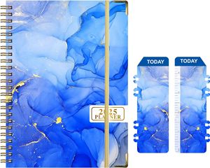 Agenda Semanal en Inglés 2025, Libreta de Horarios, Tamaño B5/A6, Cuaderno Espiral con Cubierta de PP, Encuadernado Cosido con Hilo, Libreta de Planificación - Product Image 6