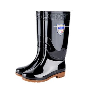 Slijtvaste Regenlaarzen Met Hoge Hakken Voor Heren, Verdikte Warme Fluwelen Antislip Rubberen Constructie Met Lange Hakken - Product Image 5