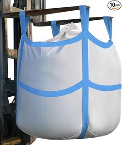 Low Price <b>Bulk</b> <b>Bag</b> 4400 Lbs Capacity 35x35x43 Inches Polypropylene (PP) Open Top White Square Bottom Disposable 1-Pack Feed - Product Image 4