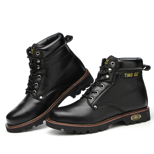 Zapatos de Seguridad Industriales para Hombre, de Cuero, Tobillo Alto, Antideslizantes, Impermeables, con Puntera de Acero - Product Image 5