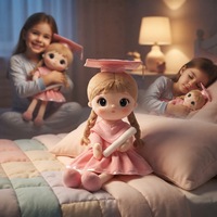 Boneka Anime Gadis Custom Made 30cm, Isi Kapas PP Polyester, Mainan Boneka untuk Anak Perempuan