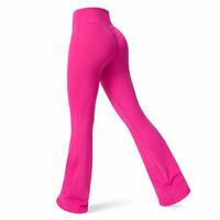 Pantalones de yoga acampanados de cintura alta para mujer, efecto segunda piel, secado rápido, realce de glúteos, ajuste ceñido, pierna ancha, corte bootcut, pantalones deportivos