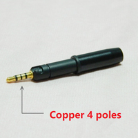 Jack Audio 2.5mm 4 Kutub Konektor Colokan Earphone untuk ATH M70X M50X R70X M40X HD560S