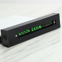 Support d'affichage de table publicitaire personnalisable en acrylique lumineux à LED, transparent et changeant de couleur