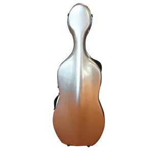最受欢迎的廉价大提琴硬壳银碳纤维大提琴盒碳纤维3.6千克CC-04