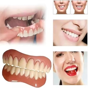 <span class=keywords><strong>Dentaduras</strong></span> blanqueadoras cómodas y suaves, perfecta sonrisa grande, carillas emulacionales de silicona, dientes postizos, dentadura cosmética - Product Image 4
