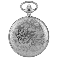 Reloj de Bolsillo Plateado de Anime Japonés Sailor Moon con Colgante, Reloj con Medallón de Niña y Luna con Cadena para Cosplay, Regalo