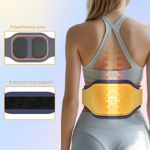 Cuscinetto riscaldante senza fili con massaggiatore per alleviare il dolore alla schiena portatile massaggiatore lombare indossabile per crampi - Product Image 6