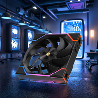 120mm RGB LED effet de lumière CPU refroidisseur jeu bureau refroidissement PC armoire ventilateur boîtier d'ordinateur ventilateur