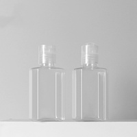 Vente en gros de flacons de gel désinfectant pour les mains en plastique PET portables de 50 ml pour l'utilisation de parfum