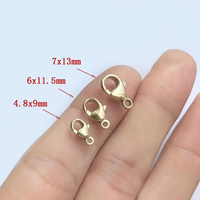 Fermoir en or rempli 14K US, moulé, original GF, forme goutte d'eau et fermoir mousqueton, pour colliers et bracelets DIY