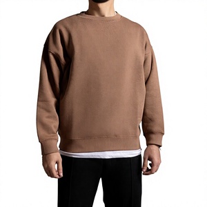 Men's Crew Neck Cotton <b>Fleece</b> <b>Sweatshirt</b> with Custom Front Logo Colorblock Pattern Streetwear Style-OEM Supplier - Product Image 6