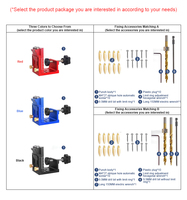 Ensemble de haute qualité 3 en 1 système incliné menuiserie Guide perceuse localisateur réglable positionneur trou goujon gabarit travail du bois poche