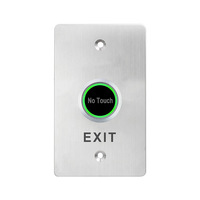 Système de contrôle d'accès intelligent pour déverrouillage automatique de porte, bouton de sortie infrarouge sans contact en acier inoxydable