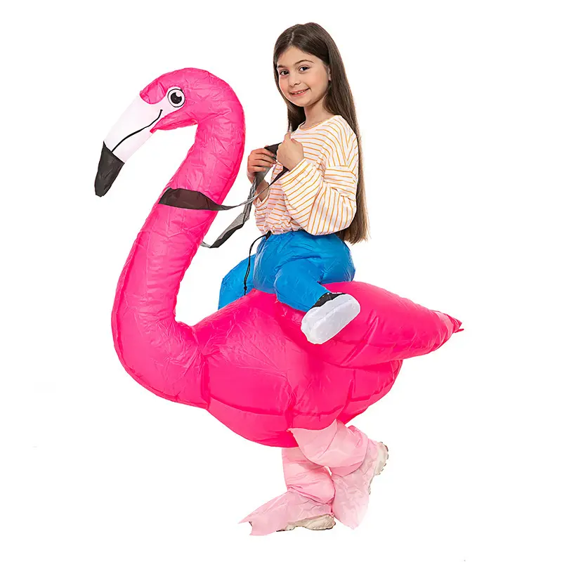 De Nieuwe Opblaasbare Flamingo 'S Tonen Kostuums Die Rechtstreeks De Grens Oversteken Voor De Rekwisieten Van Halloween-Dierenkostuums