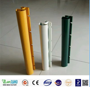 Poteau de clôture de pêche en PVC à bas prix pour panneau de treillis métallique soudé hollandais hollandais incurvé 3D/V pour les chantiers de construction à Hebei en Chine - Product Image 5