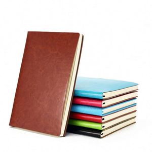 Factory Wholesale Stock Custom Loose-Leaf A5 Leather Diary Business Gift Office <b>Journal</b> Notebook with Logo Stamp Printing - Product Image 1