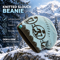 Bonnet de ski personnalisé avec logo – Chaud, doux et décontracté pour l'automne et l'hiver – Bonnet tricoté ajustable pour le sport, les fêtes, thermique et polyvalent pour l'extérieur