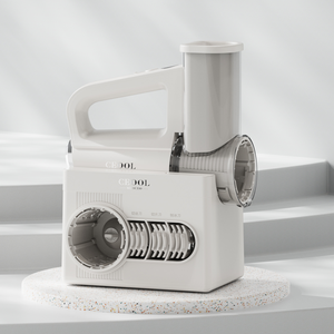 Hachoir Électrique Rotatif Multifonctionnel pour Légumes, Râpe <span class=keywords><strong>à</strong></span> Fromage avec Conteneur et Poignée, Coupe-Légumes Automatique - Product Image 1