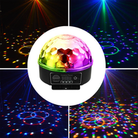 Projecteur de lumière DMX512 à six couleurs pour scène, discothèque, DJ, fête, lumière LED RGBYWP, projecteur magique en cristal