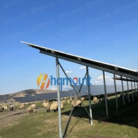 Structure de montage solaire au sol HQ en acier C/U avec revêtement ZAM, excellente résistance à la corrosion, pour pieux de fouloir C1~C5