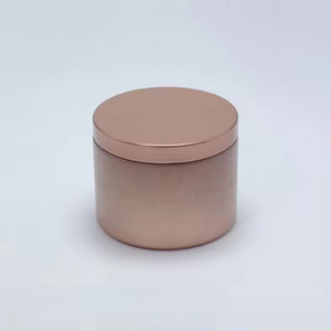 Factory Custom 2oz 4oz 6oz 8oz 10oz 16oz Round Metal Candle <b>Tins</b> Lids Matte Finish Silk Screen Printed Hot Stamped Custom Logo - Product Image 2