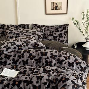 Fall Kwaliteit Wol Fleece 11-delige Set Warm Verdikt Konijn Dubbelzijdig Waterbestendig Licht Luxe Stijl Dekbed Hoes - Product Image 3