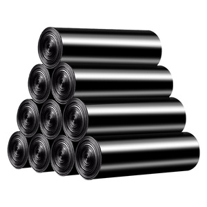 Sacs poubelles ménagers jetables extra grands authentiques, en plastique noir épaissi pour le nettoyage de la cuisine, produit officiel - Product Image 1