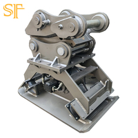 Mini-compacteur hydraulique pour mini-excavatrice, plaque vibrante compacte pour le remblai résidentiel