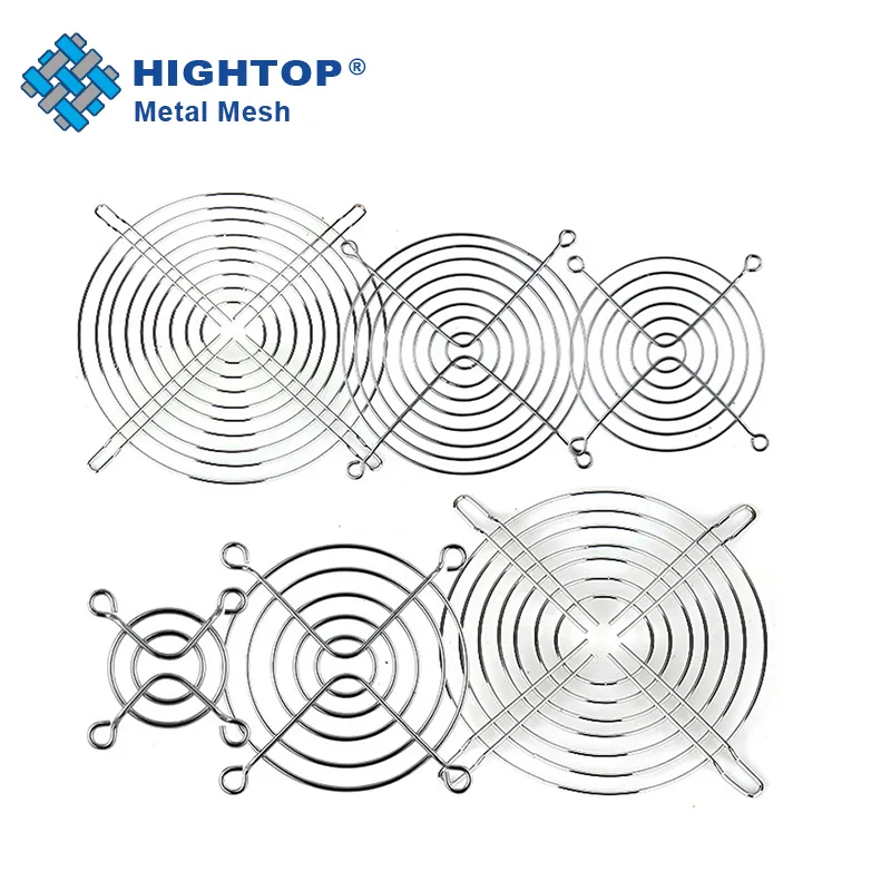 カスタマイズされた40Mm80Mm250Mmスチールメタルワイヤーメッシュファンカバーメタルファンガード