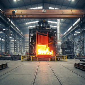 Four de traitement thermique industriel personnalisé à foyer à chariot résistant, pour noyaux de roulement, 380V*3 50/60Hz, Garantie 1 an - Product Image 1