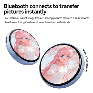 Beambox Niji Ebadge <span class=keywords><strong>2026</strong></span> AI 神秘盒子智能数字显示徽章，适用于动漫和漫画活动，1.53英寸 IPS 触摸屏 - Product Image 6