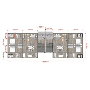 <span class=keywords><strong>บ้าน</strong></span>ภาชนะแพ็คแบบแบนสาม<span class=keywords><strong>ชั้น</strong></span>แบบพกพาสำหรับอาบน้ำ<span class=keywords><strong>2</strong></span> 3 4ห้องนอนพร้อมแผงแซนวิชทำจากเหล็ก - Product Image 6