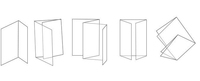 Machine automatique de pliage de papier croisé