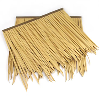 Tejas de Resina Sintética de PVC de Diseño Tradicional Moderno, Impermeables, Anti-UV, Resistentes al Fuego, Techo de Paja Sintética Duradero, Hierba Seca