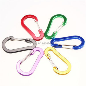 Mosquetón de puerta de alambre 5 # colorido para mosquetón de bloqueo de hamaca Clips mosquetón de aluminio de puerta de alambre de 50mm - Product Image 6