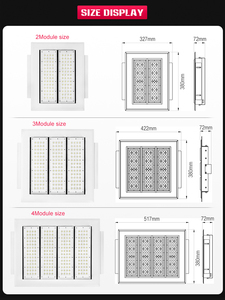 Lampes LED multifonctionnelles pour auvent de station-service 90W 120W 150W – Prix et éclairage LED pour auvent de station-service - Product Image 6