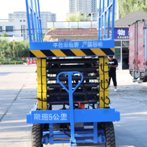 Plate-forme élévatrice mobile de 4 à 18m Plate-forme élévatrice électrique hydraulique à ciseaux automotrice Construction Plate-forme élévatrice mobile de 18m - Product Image 1