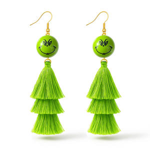 Elegantes Pendientes Colgantes Verdes para Mujer con Patrón de Trébol Arcoíris y Animales, Joyería para Fiestas, Viajes y Regalos - Product Image 4