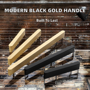 T-shaped Head Aluminum Alloy Durable Solid Handle Black <strong>Gold</strong> 75mm Modern Simple Living Room Cabinet &amp; Wardrobe <strong>Door</strong> Handle - Product Image 2