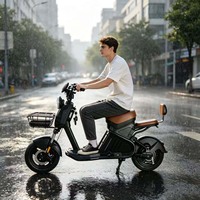 Vente directe d'usine. Moteur de vélo électrique haute vitesse 48V 800W. Capteur numérique. Vélo à pédales à batterie au plomb. Mini vélo électrique urbain pour femmes