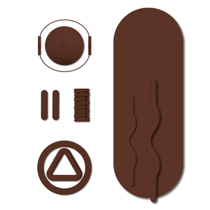 Kit de Pilates Portátil Color Chocolate Marrón, Set de Yoga para Estudio o Casa, Anillo de Pilates, Bandas de Resistencia, Pesas para Muñecas, Tapete de Yoga de Goma PU - Product Image 6