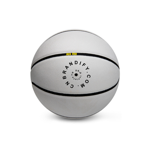 <span class=keywords><strong>Basket</strong></span>-ball en cuir <span class=keywords><strong>blanc</strong></span> personnalisé avec logo en canal noir Utilisation pratique pour prix extérieur - Product Image 4