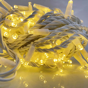 IP65 10m Rechargeable <strong>Battery</strong> Powered Christmas String <strong>Lights</strong> Outdoor <strong>Indoor</strong> 100 LED 3500K Warm White Decorative Rubber Lighting - Product Image 3