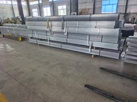 Profil de fixation robuste en acier galvanisé pour film de serre, type canal gothique, 1,2 mm, pour usage agricole